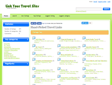 Tablet Screenshot of linkyourtravelsites.com